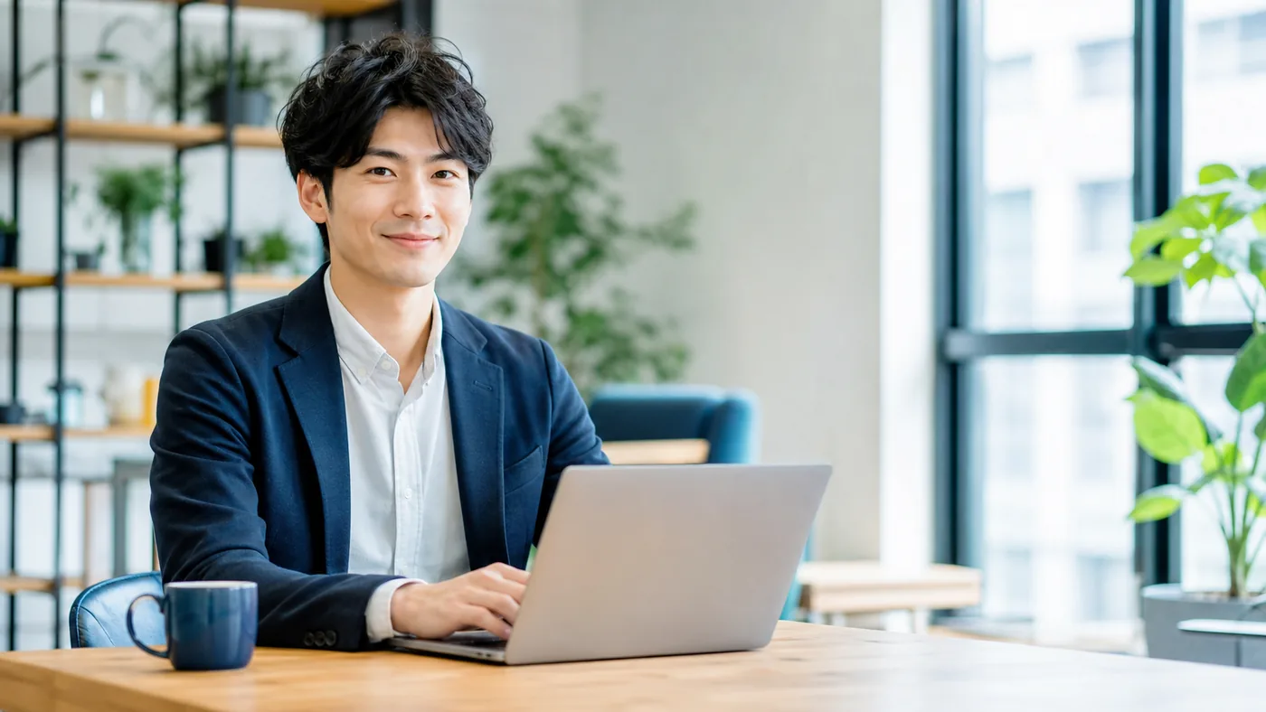 笑顔で相談を受ける様子