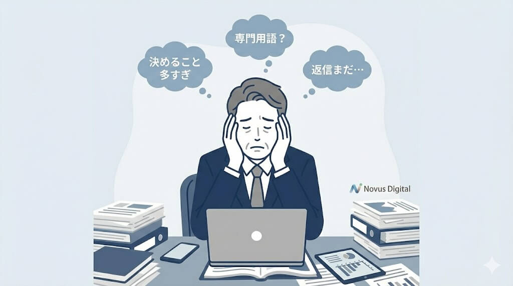 忙しいのに進めようとすると、止まるのが普通です