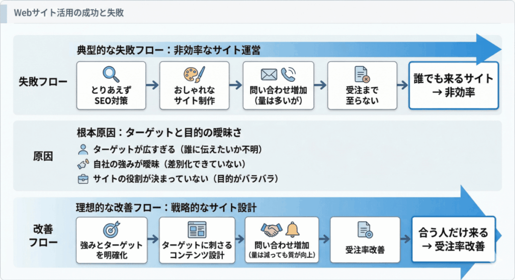ホームページ作成で失敗する会社の共通構造（順番のズレ）