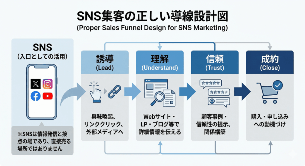 SNSの正しい役割（入口としての使い方）