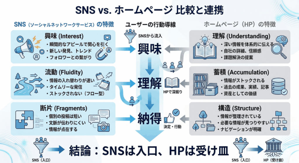 SNSだけではダメな理由